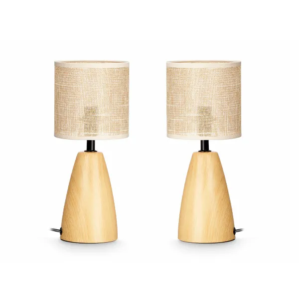 Pöytälamppu Gift Decor Ruskea 60 W 2 osaa