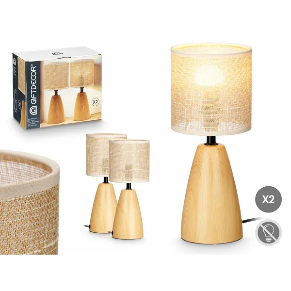 Stalinė lempa Gift Decor Ruda 60 W 2 vnt.