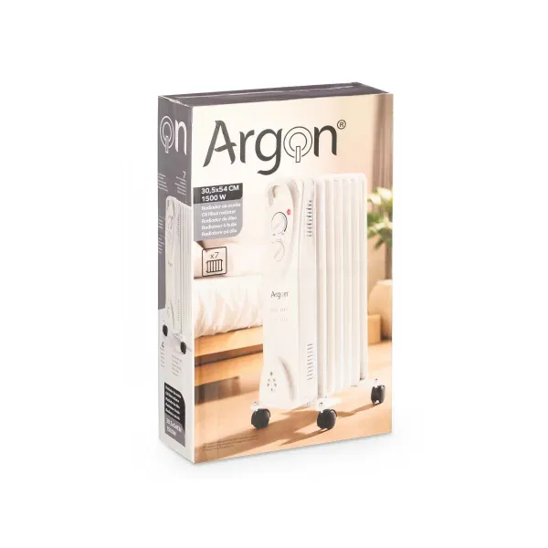 Lämpöpatteri Argon Valkoinen 1500 W