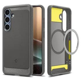 Spigen Rugged Armor Mag MagSafe - Case for Samsung Galaxy S25 (Marble Grey)