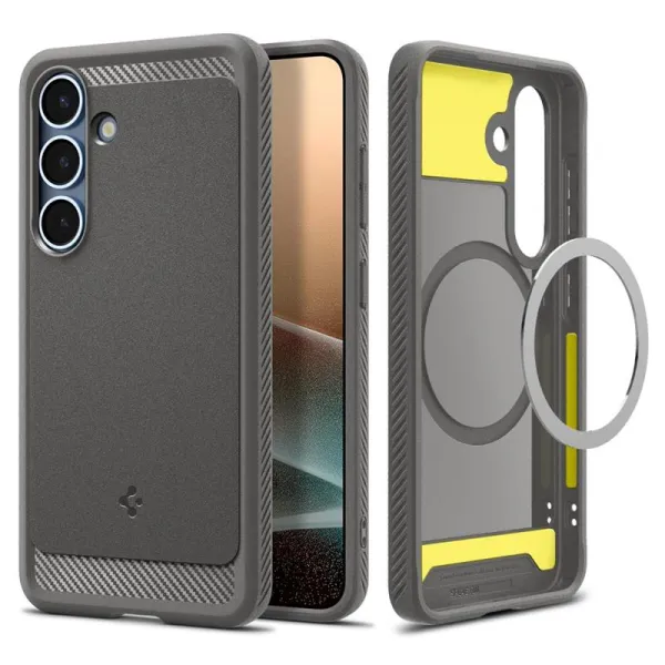 Spigen Rugged Armor Mag MagSafe - Case for Samsung Galaxy S25 (Marble Grey)