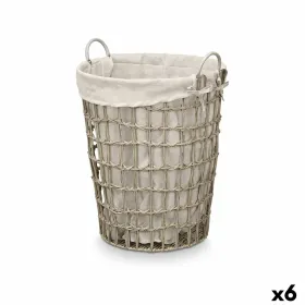 Корзина Kipit Серый полиэстер Ткань полипропилен Железо Пластик 50 % хлопок (6 штук)