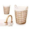 Basket Kipit Natural Polyester Cloth polypropylene Iron Plastic 50 % cotton (6 Units)