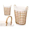 Basket Kipit Natural Polyester Cloth polypropylene Iron Plastic 50 % cotton (6 Units)
