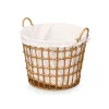 Basket Kipit Natural Polyester Cloth polypropylene Iron Plastic 50 % cotton (6 Units)