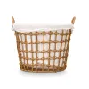 Basket Kipit Natural Polyester Cloth polypropylene Iron Plastic 50 % cotton (6 Units)