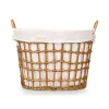 Basket Kipit Natural Polyester Cloth polypropylene Iron Plastic 50 % cotton (6 Units)