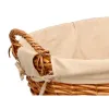 Basket Kipit Natural Polyester wicker Cloth 50 % cotton (6 Units)