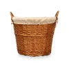 Basket Kipit Natural Polyester wicker Cloth 50 % cotton (6 Units)