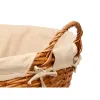 Basket Kipit Natural Polyester wicker Cloth 50 % cotton (6 Units)