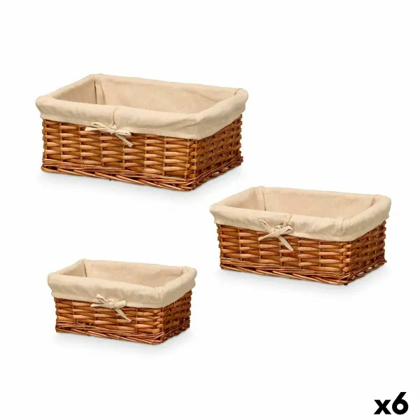 Korisetti Kipit Polyesteri korihuonekalut 50 % puuvillaa 39 x 16,5 x 29 cm 3 Kappaletta