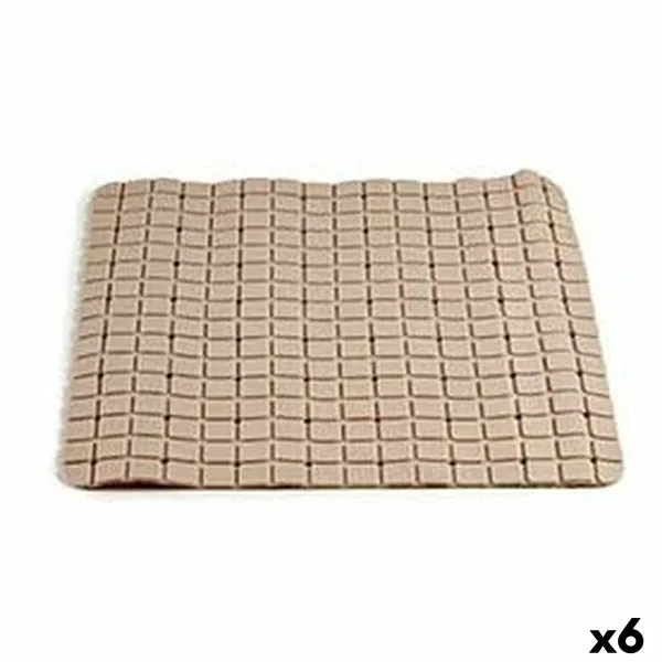 Коврик для ванной комнаты Berilo Бежевый PVC 0,03 x 50 x 50 cm (6 штук)