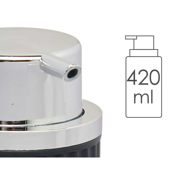 Дозатор мыла Berilo Антрацитный Пластик 420 ml 7 x 14,5 x 8,5 cm (16 штук)