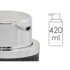 Дозатор мыла Berilo Антрацитный Пластик 420 ml 7 x 14,5 x 8,5 cm (16 штук)