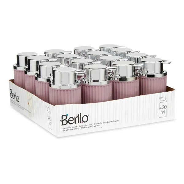 Saippua-annostelija Berilo Pinkki Muovinen 420 ml 7 x 14,5 x 8,5 cm (16 osaa)