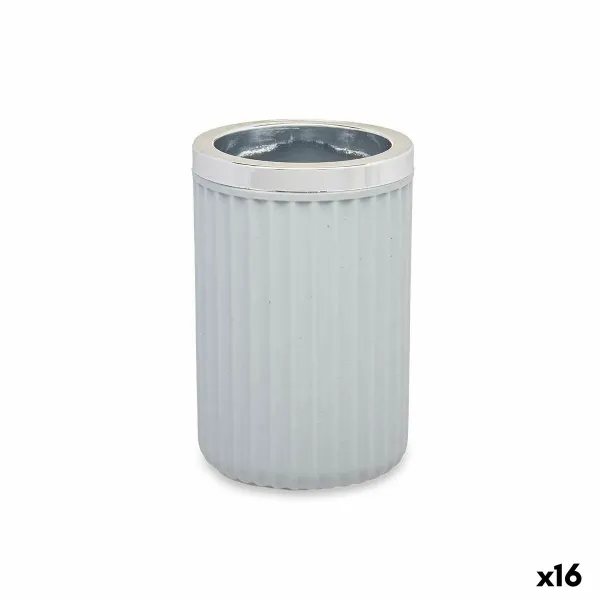 Glass Berilo Grey Plastic 7,5 x 11,5 x 7,5 cm (16 Units)