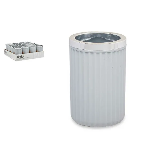 Glass Berilo Grey Plastic 7,5 x 11,5 x 7,5 cm (16 Units)