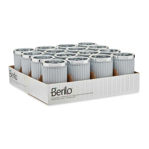 Lasi Berilo Harmaa Muovinen 7,5 x 11,5 x 7,5 cm (16 osaa)