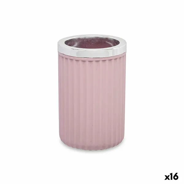 Lasi Berilo Pinkki Muovinen 7,5 x 11,5 x 7,5 cm (16 osaa)