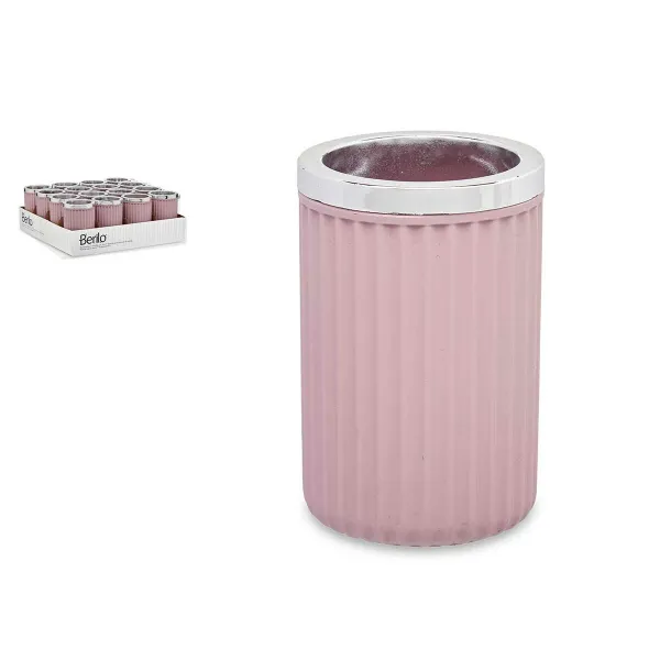 Stiklas Berilo Rožinė Plastmasinis 7,5 x 11,5 x 7,5 cm (16 vnt.)