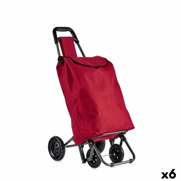 Ostoskärry Kinvara Musta Punainen 22 x 98 x 38 cm (6 osaa)