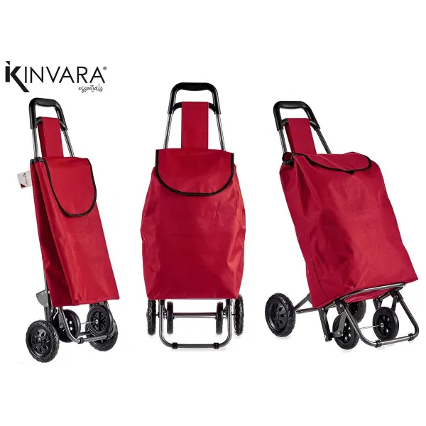 Shopping cart Kinvara Black Red 22 x 98 x 38 cm (6 Units)