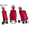 Iepirkumu ratiņi Kinvara Melns Sarkans 22 x 98 x 38 cm (6 gb.)