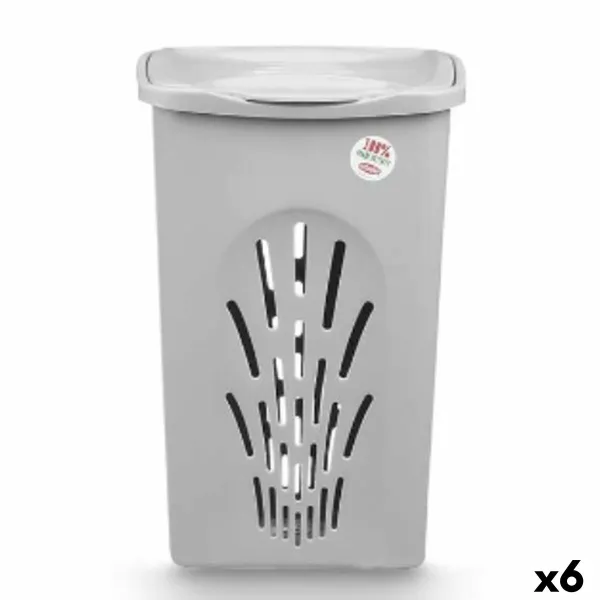 Skalbinių krepšys Stefanplast Pilka Plastmasinis 50 L 37 x 56 x 39 cm (6 vnt.)