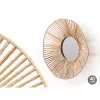 Настенное зеркало Gift Decor Натуральный Волны 41 x 8 x 41 cm (6 штук)