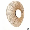 Настенное зеркало Gift Decor Натуральный Овальный 43 x 13,5 x 38 cm (4 штук)