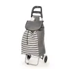 Shopping cart Kinvara White Grey 33 L 35,5 x 28 x 94 cm Stripes (6 Units)