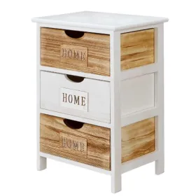 Chest of drawers Gift Decor Home White Brown 40 x 58,5 x 29 cm