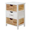 Chest of drawers Gift Decor Home White Brown 40 x 58,5 x 29 cm