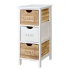 Kumode Gift Decor Home Balts Brūns 26 x 63 x 32 cm
