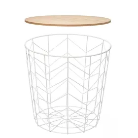Side table Gift Decor White Brown 39,5 x 37 x 39,5 cm (6 Units)
