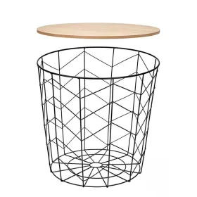 Вспомогательный стол Gift Decor Коричневый Чёрный 44,5 x 53,5 x 44,5 cm (6 штук)