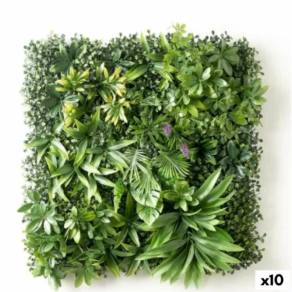 Vertikālais dārza Ibergarden Dzeltens Zaļš Violets Plastmasa Loksnes 50 x 50 cm (10 gb.)