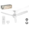 Ceiling Fan with Light Argon White 40 W Ø 132 cm