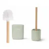 Toilet Brush Berilo White Green Wood Polyresin 9,6 x 37 x 9,5 cm (6 Units)