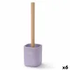 Toilet Brush Berilo White Green Wood Polyresin 9,6 x 37 x 9,5 cm (6 Units)