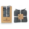 Set of cushions Gift Decor Grey 40 x 40 x 7 cm 2 Pieces (6 Units)