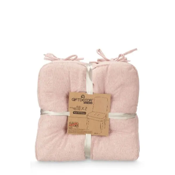 Tyynysetti Gift Decor Pinkki 40 x 40 x 7 cm 2 Kappaletta (6 osaa)