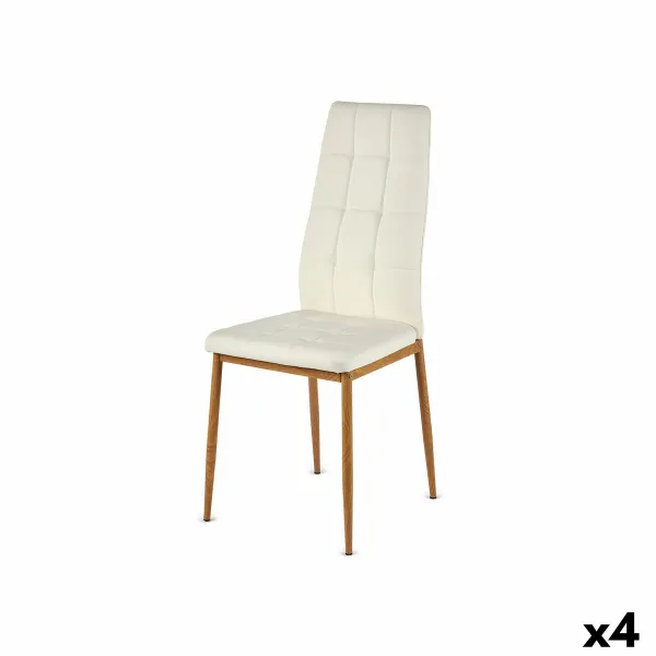 Обеденный стул Gift Decor Белый Деревянный Полиуретан Железо 42 x 51 x 97 cm (4 штук)