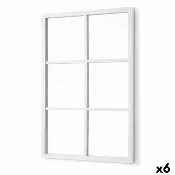 Настенное зеркало Gift Decor Белый квадраты 70 x 47 x 2 cm (6 штук)