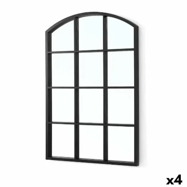 Настенное зеркало Gift Decor Чёрный Окно 50,5 X 2,5 X 76 cm (4 штук)