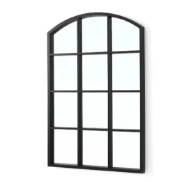 Sieninis veidrodis Gift Decor Juoda Langas 50,5 X 2,5 X 76 cm (4 vnt.)