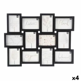 Wall photo frame Gift Decor Black polypropylene (4 Units)