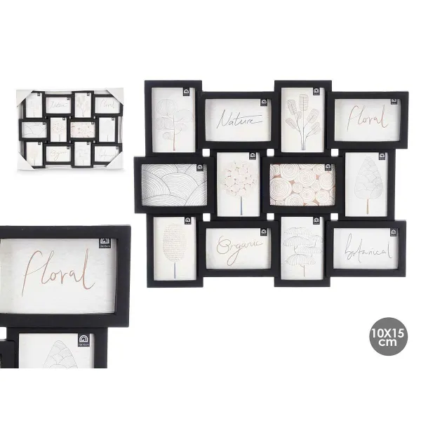 Настенные фоторамки Gift Decor Чёрный полипропилен (4 штук)