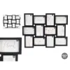 Настенные фоторамки Gift Decor Чёрный полипропилен (4 штук)