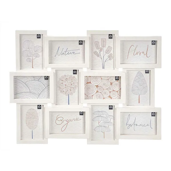 Foto rāmīši stiprināšanai pie sienas Gift Decor Balts polipropilēns (4 gb.)